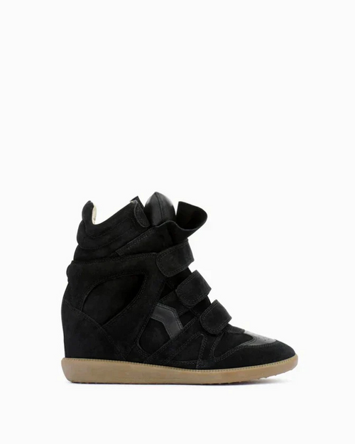 Sneaker High Heel Leather