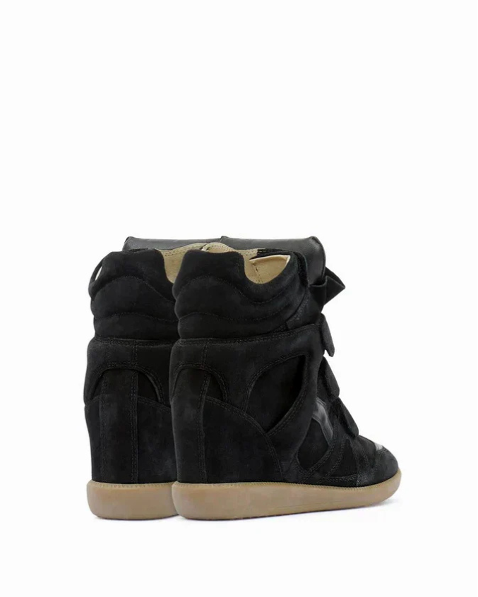 Sneaker High Heel Leather